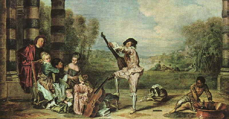 Jean-Antoine Watteau The Music Party oil painting image